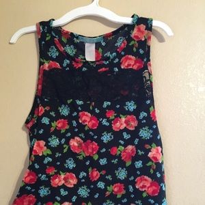 Floral tank top